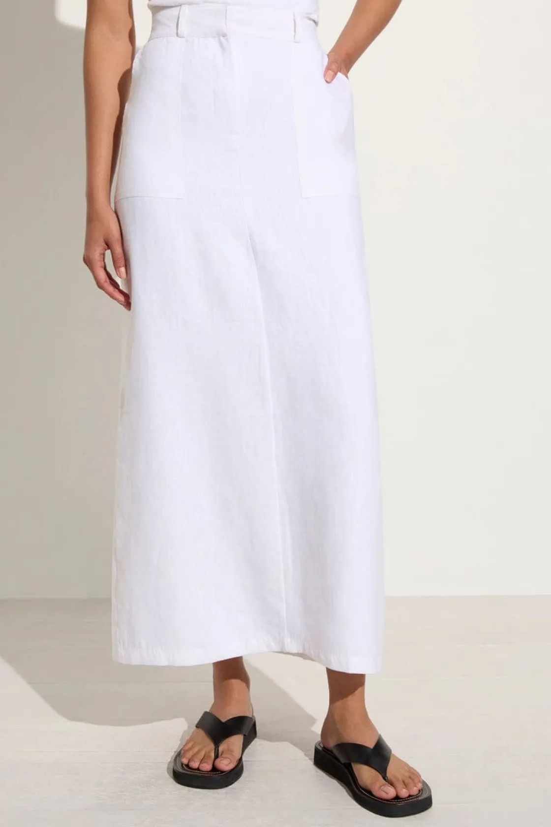 Bottoms^Faithfull The Brand Amreli Maxi Skirt - Final Sale White