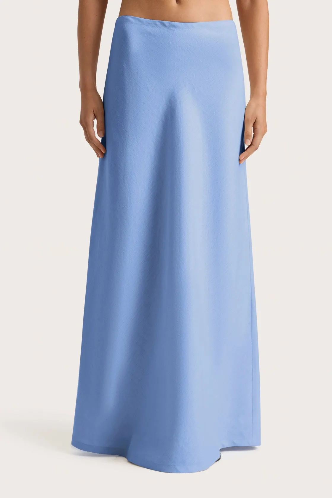 Bottoms^Faithfull The Brand Antibes Maxi Skirt Mid Blue Midblue