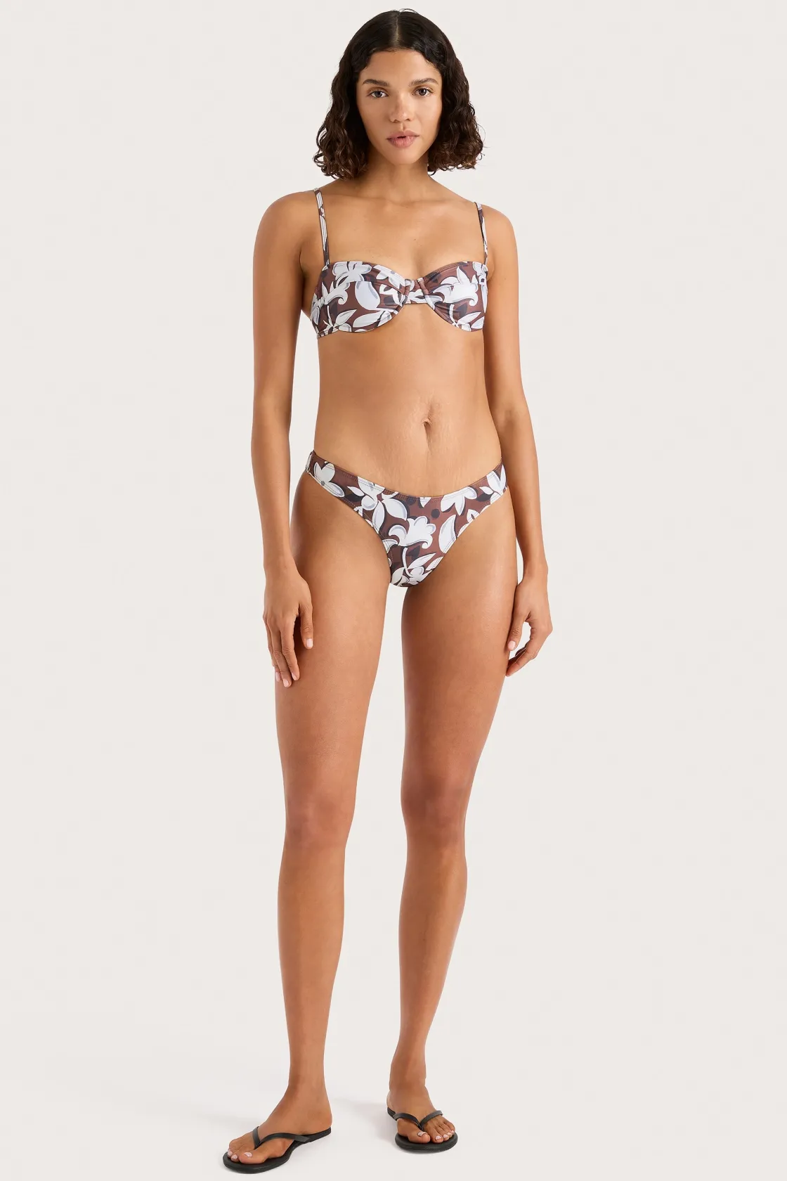 Matching Sets | Swim^Faithfull The Brand Bebe Bikini Bottom Plumeria