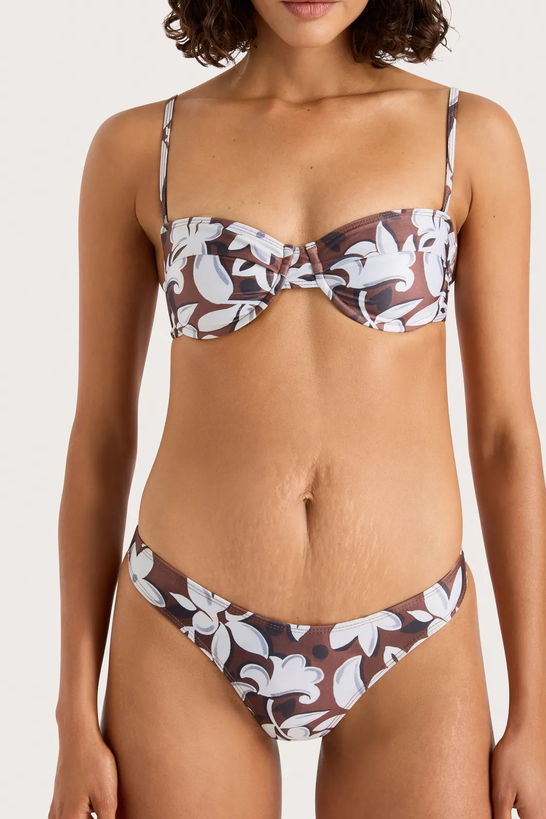 Matching Sets | Swim^Faithfull The Brand Bebe Bikini Bottom Plumeria