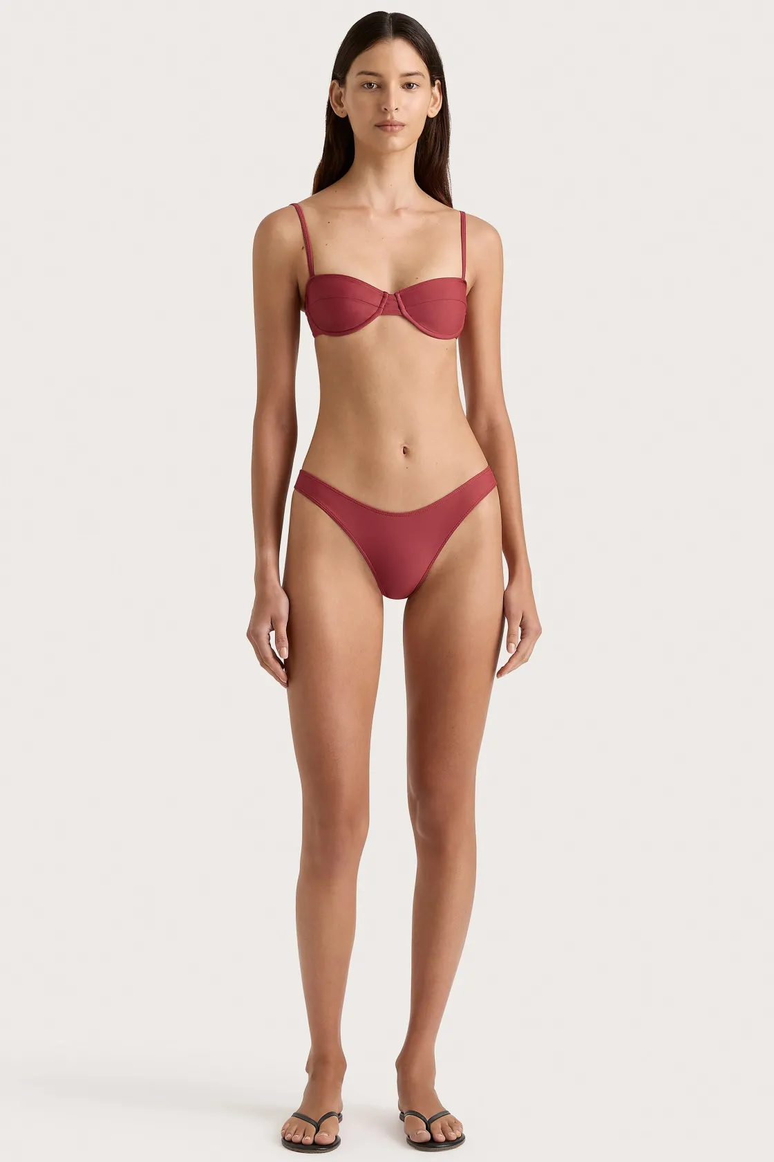 Matching Sets | Swim^Faithfull The Brand Bebe Bikini Bottom Wine