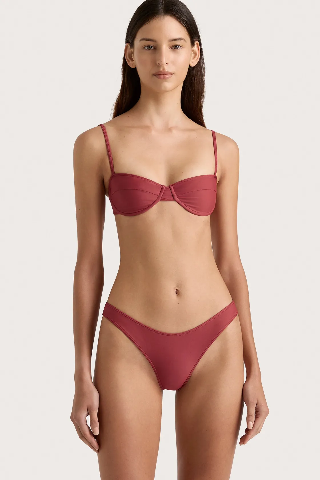 Matching Sets | Swim^Faithfull The Brand Bebe Bikini Bottom Wine