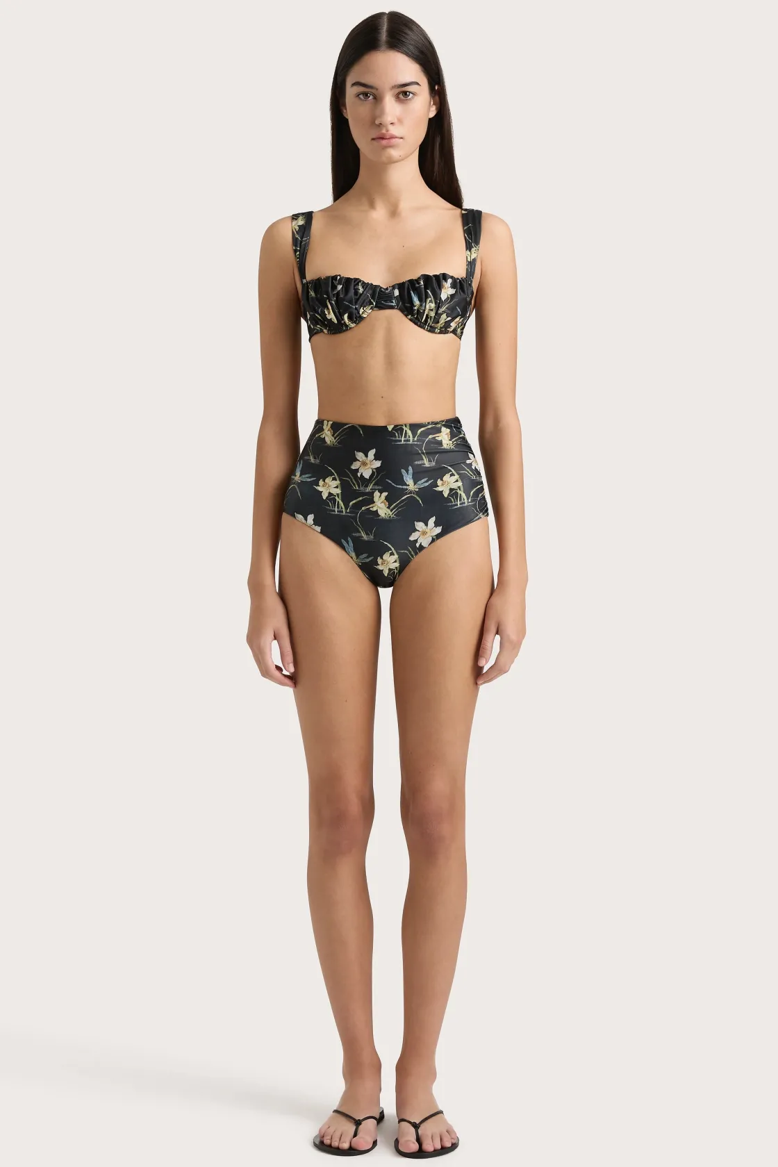 Matching Sets | Swim^Faithfull The Brand Bianca Bikini Bottom Daffodil Print Daffodilprint