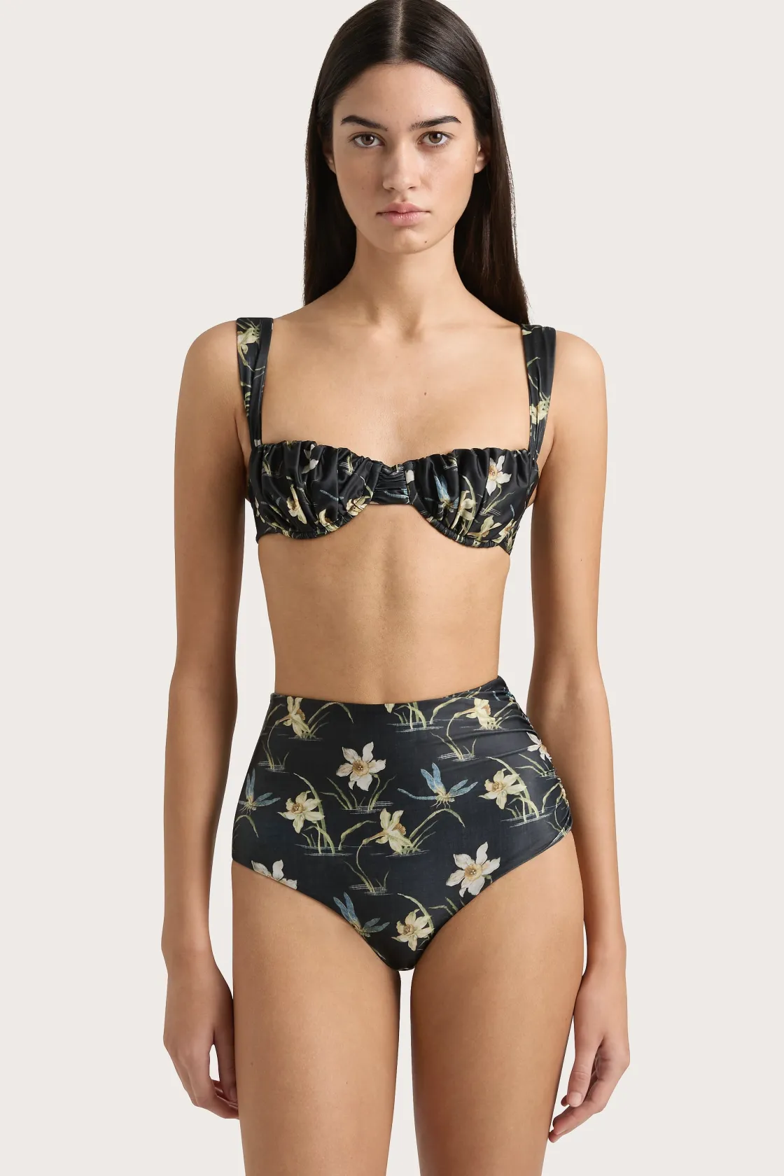 Matching Sets | Swim^Faithfull The Brand Bianca Bikini Bottom Daffodil Print Daffodilprint