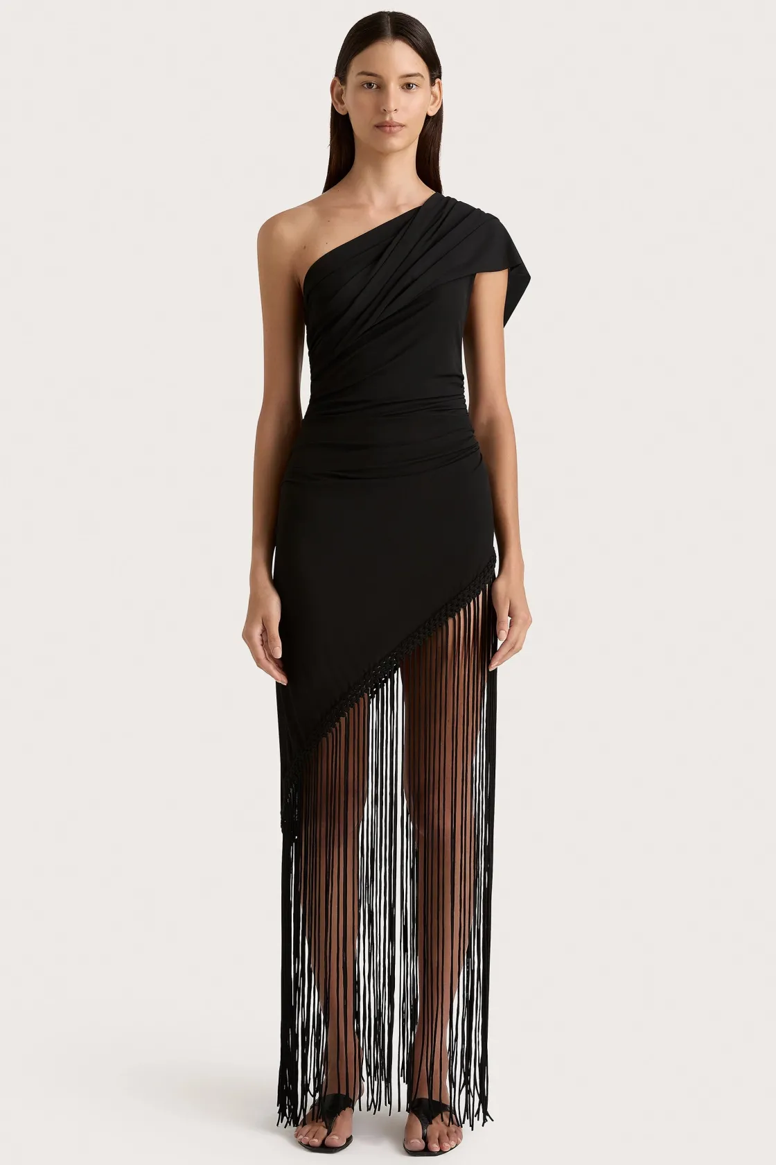 Dresses^Faithfull The Brand Bijou Asymmetric Dress Black