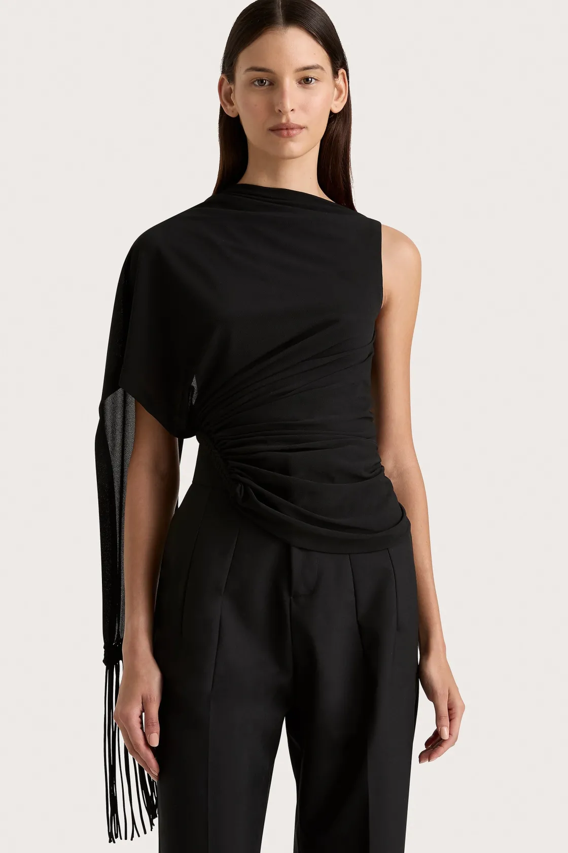 Tops^Faithfull The Brand Bijou Asymmetric Top Black