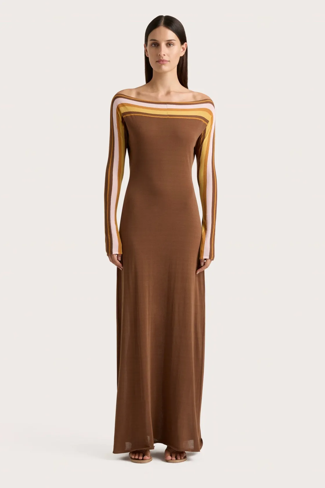 Knitwear^Faithfull The Brand Citara Maxi Dress Cocoa