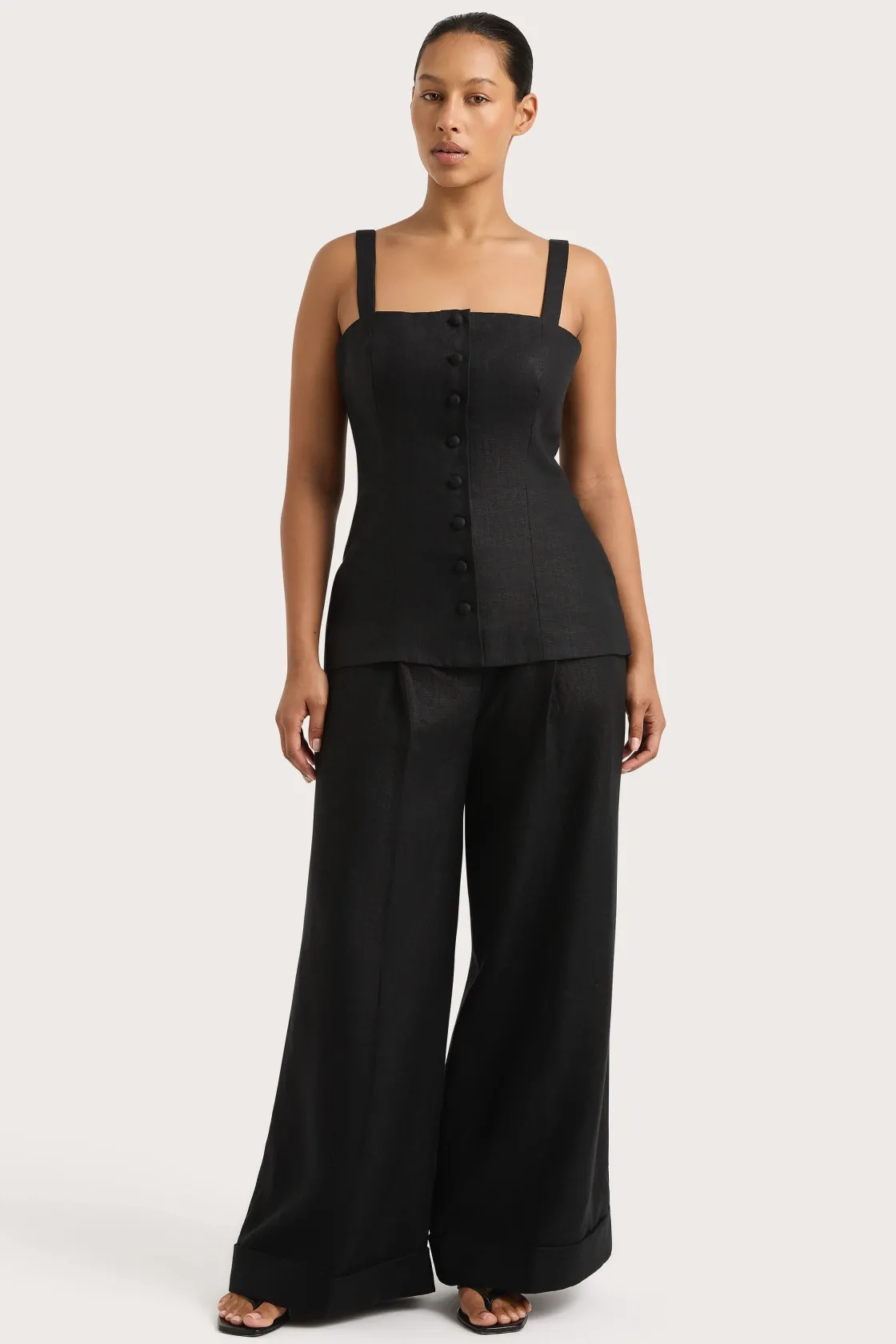 Matching Sets^Faithfull The Brand Clove Trouser Black