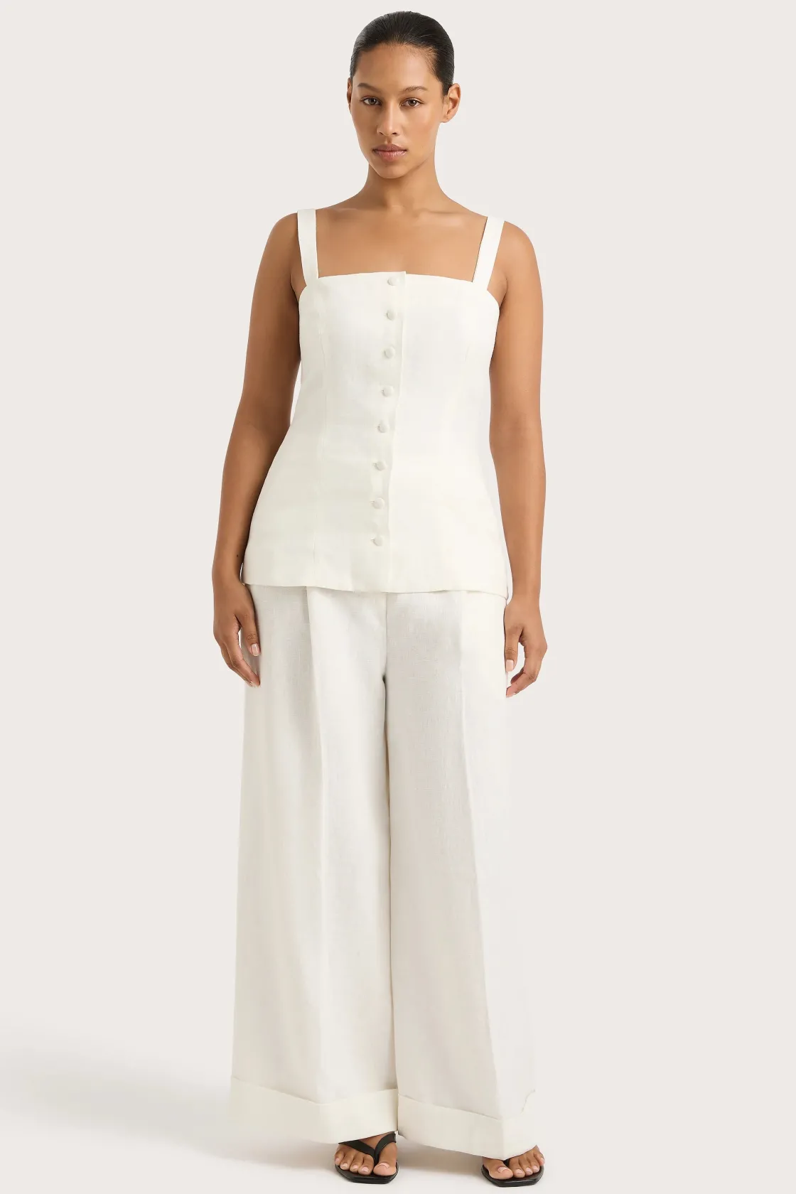 Matching Sets^Faithfull The Brand Clove Trouser White