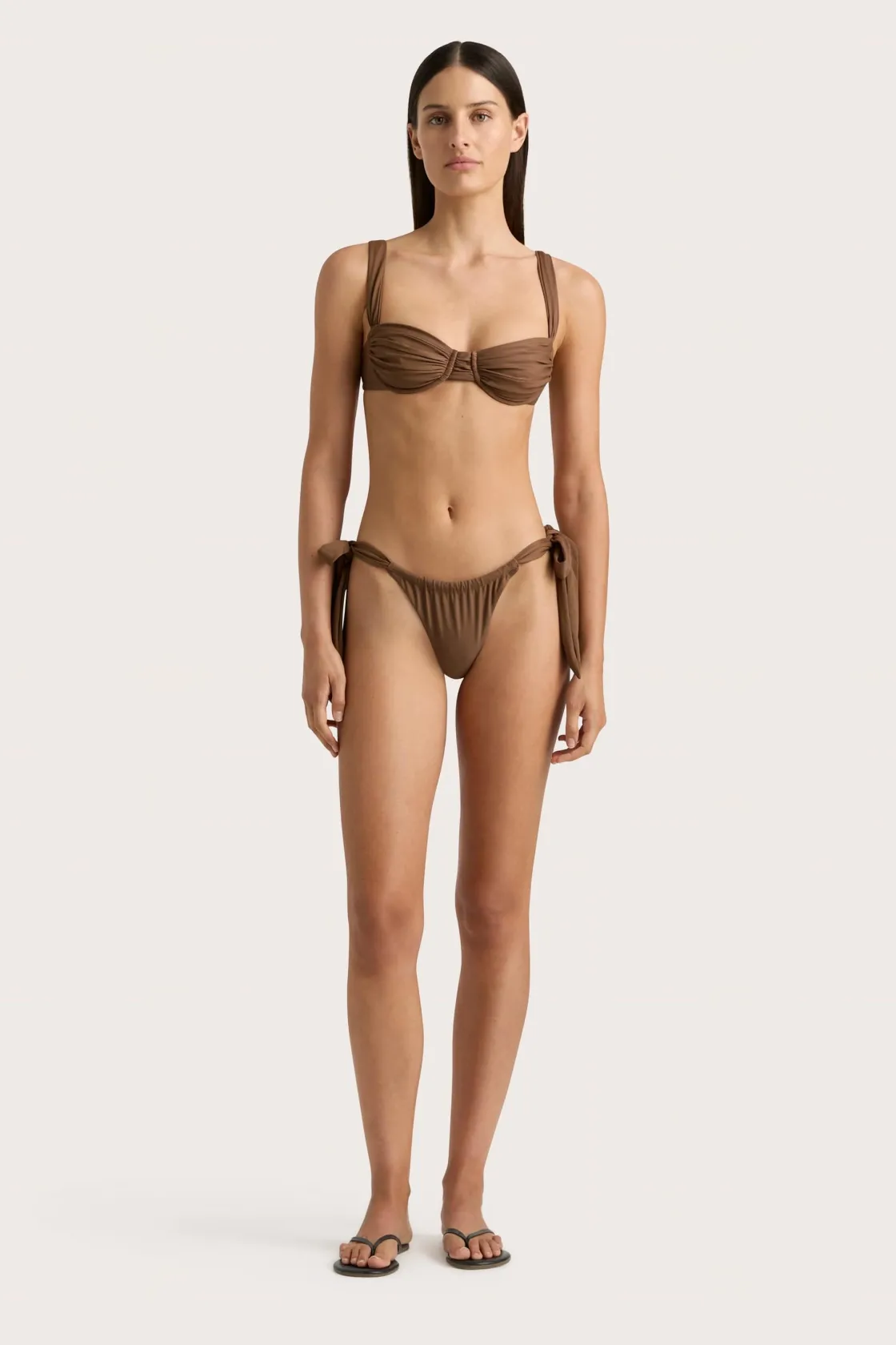 Swim^Faithfull The Brand Costa Bikini Bottom Cocoa