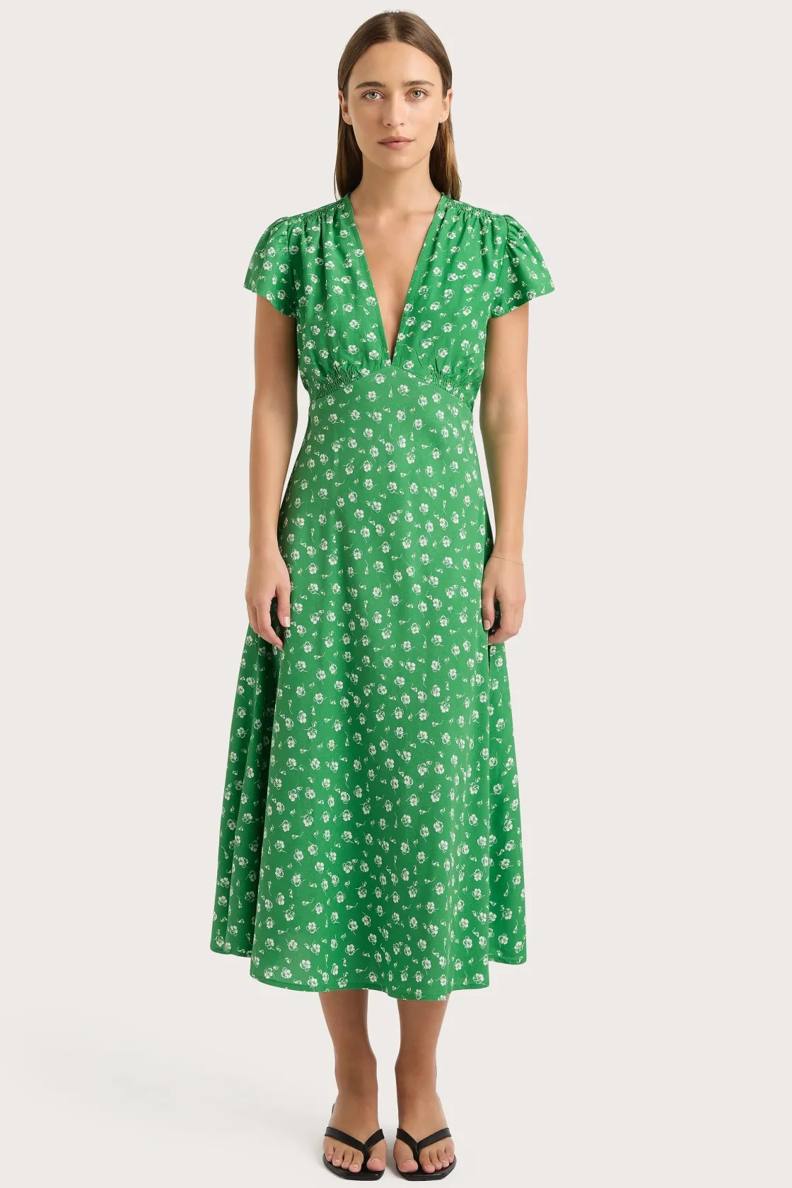 Dresses^Faithfull The Brand Doiret Midi Dress Green