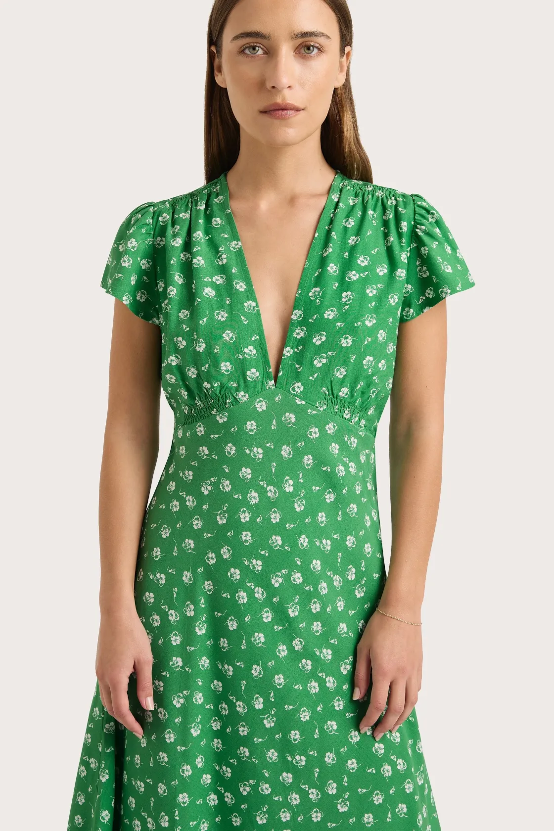 Dresses^Faithfull The Brand Doiret Midi Dress Green