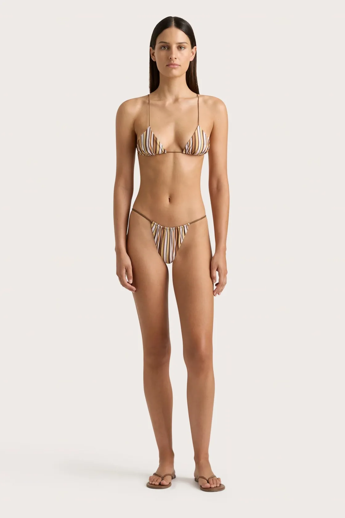 Swim^Faithfull The Brand Elea Bikini Bottom Terracotta Stripe Terracottastripe