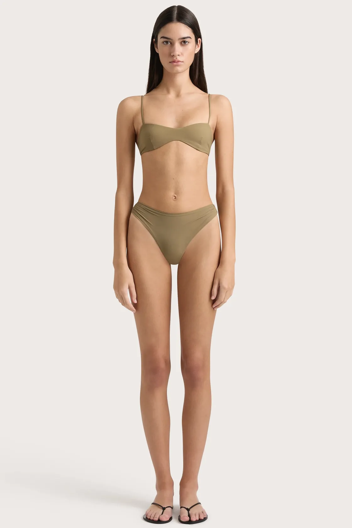 Matching Sets | Swim^Faithfull The Brand Evora Bikini Top Khaki