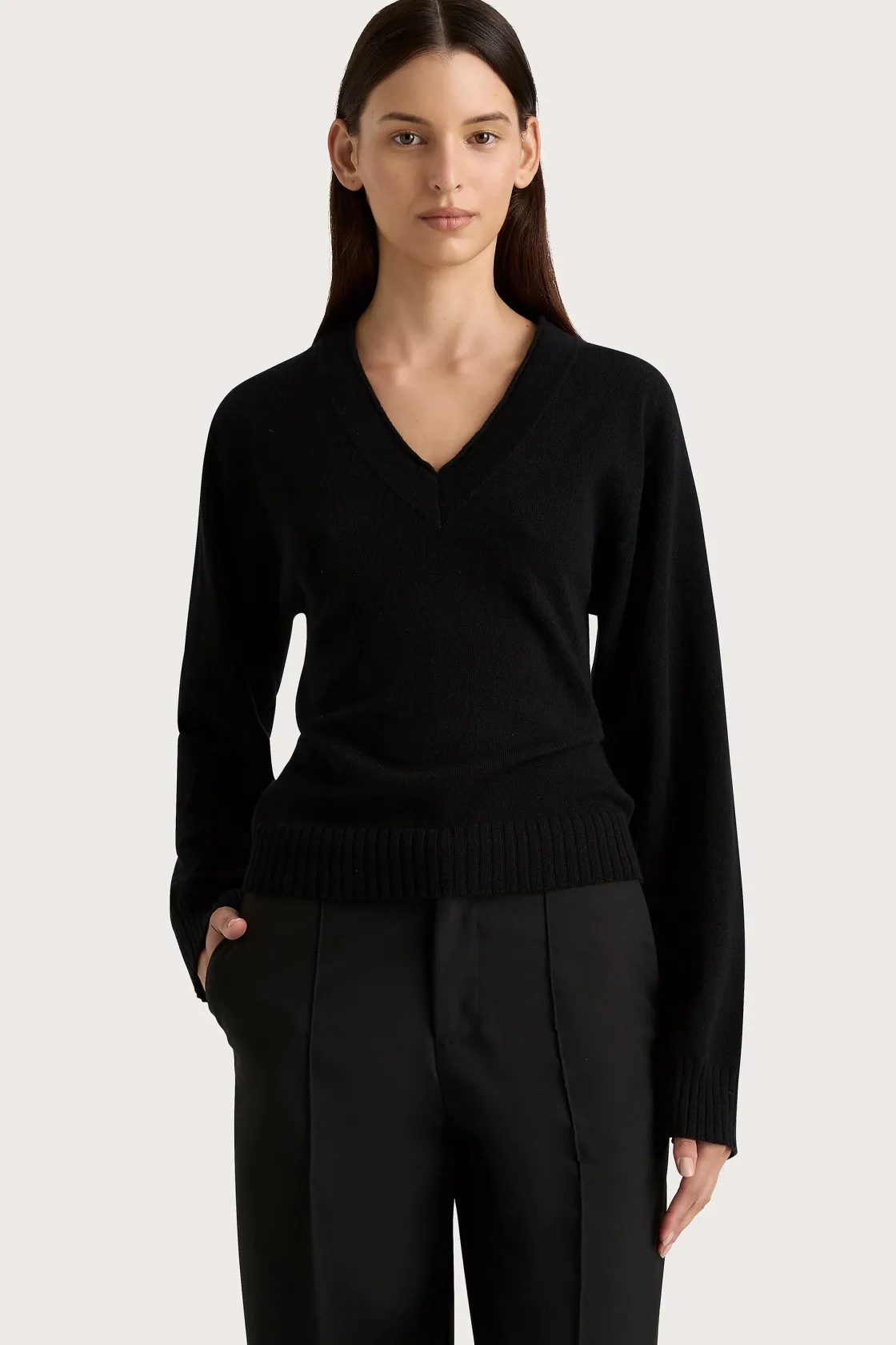 Knitwear^Faithfull The Brand Frederikke Cashmere Sweater Black