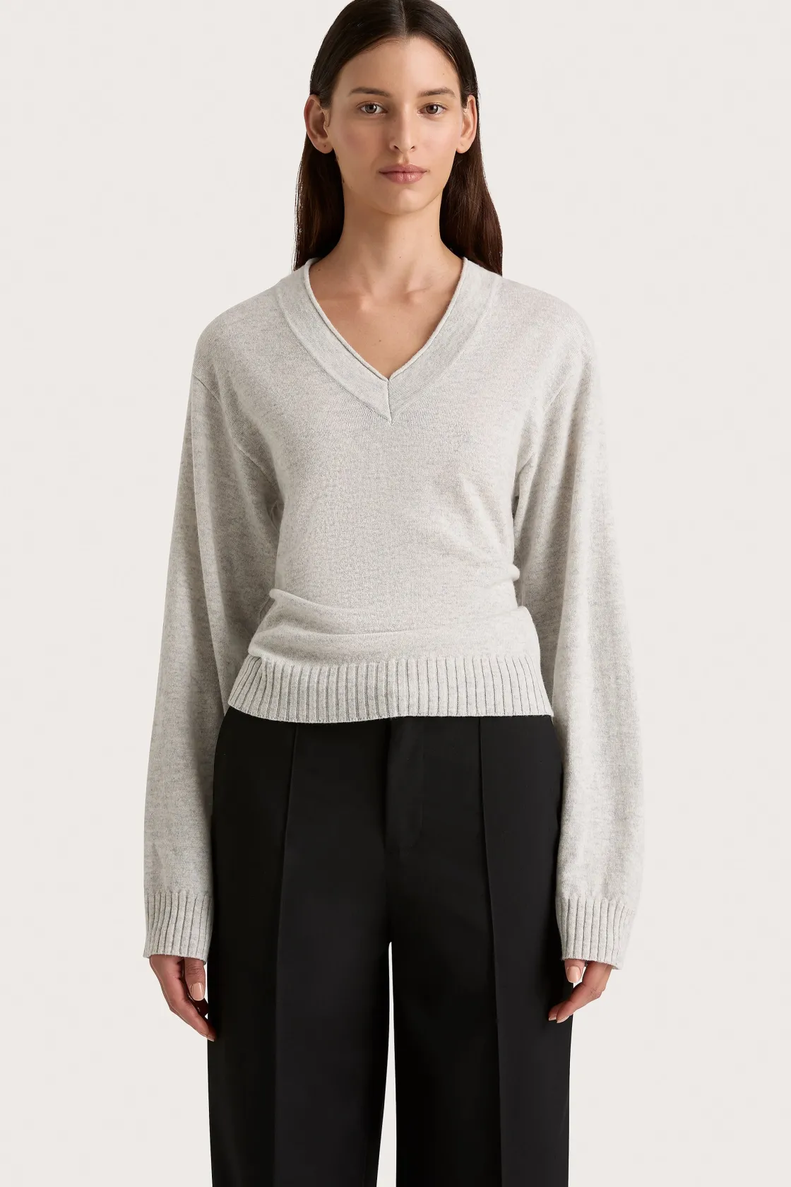 Tops | Knitwear^Faithfull The Brand Frederikke Cashmere Sweater Grey Marle Greymarle