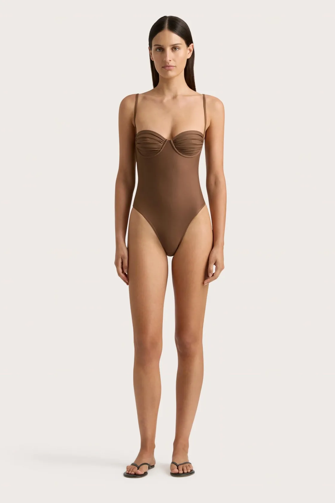 Swim^Faithfull The Brand Gabriela One Piece Cocoa