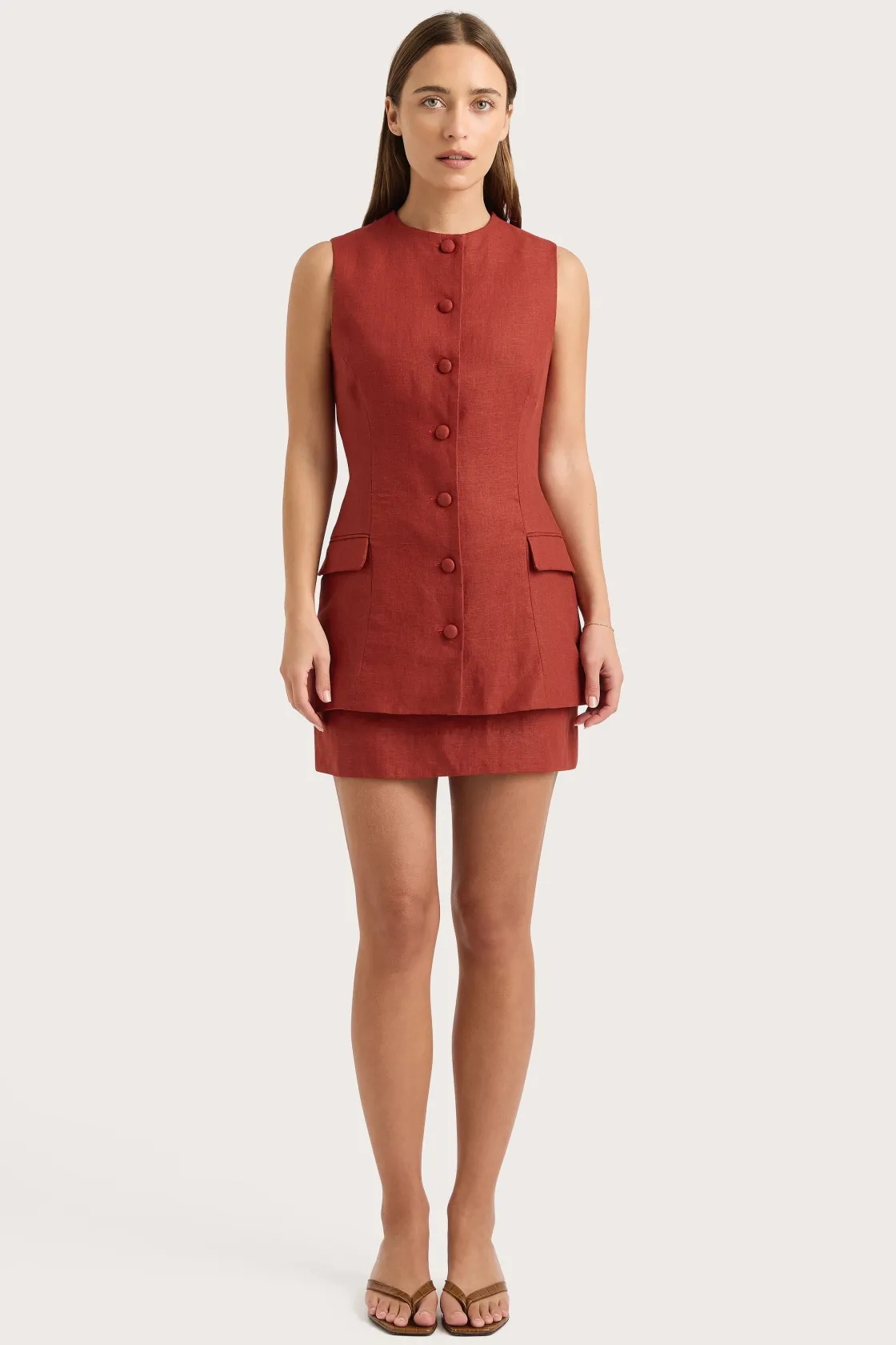 Matching Sets^Faithfull The Brand Jane Mini Skirt Garnet