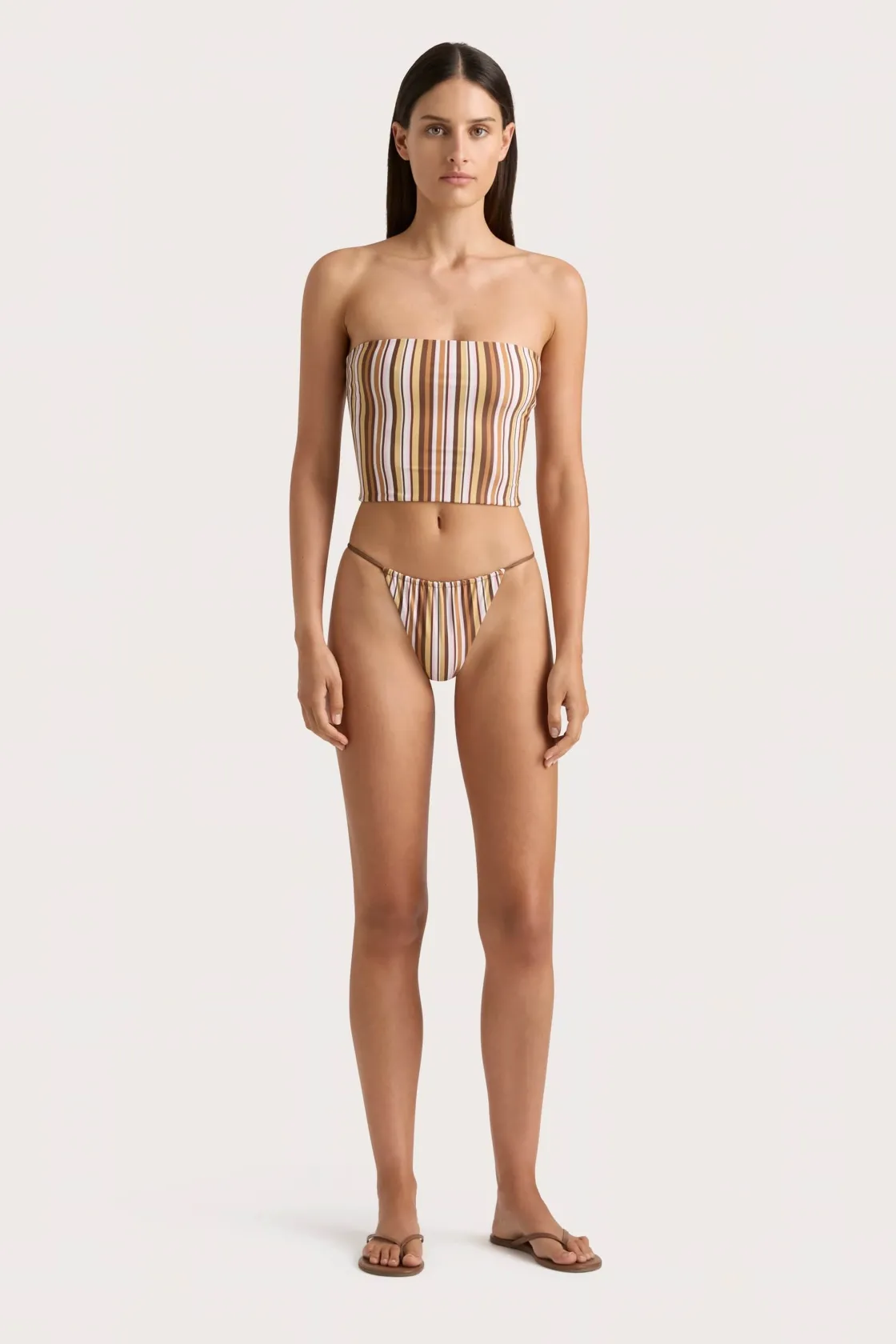 Swim^Faithfull The Brand Jean Swim Top Terracotta Stripe Terracottastripe