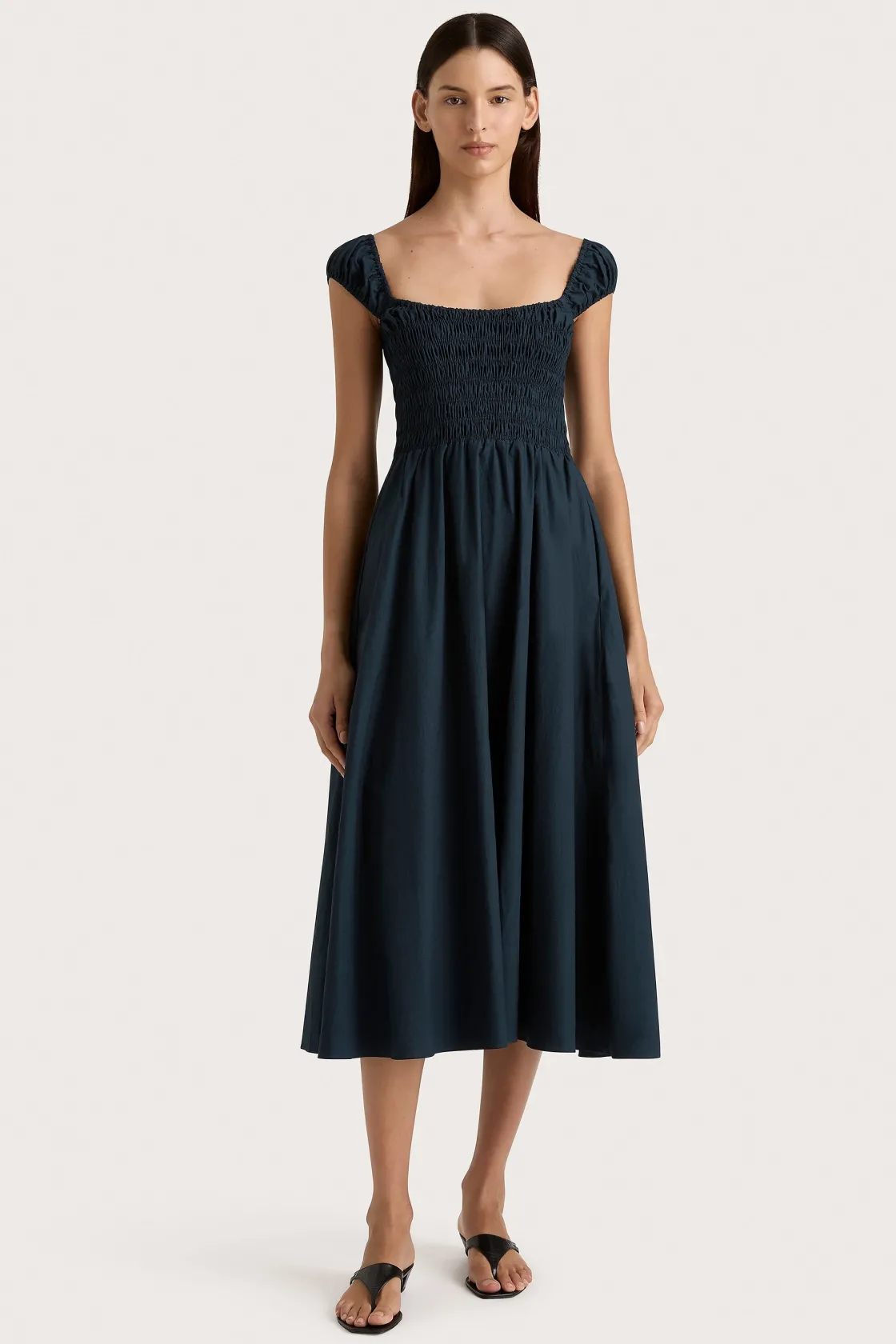 Dresses^Faithfull The Brand Lene Midi Dress Navy