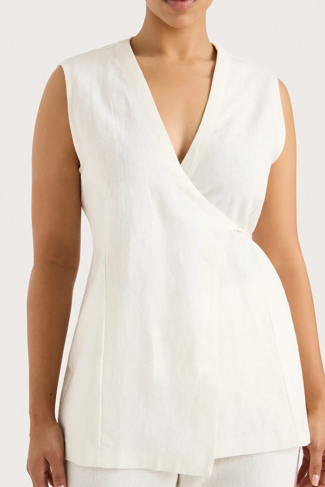 Tops^Faithfull The Brand Lulea Wrap Vest White