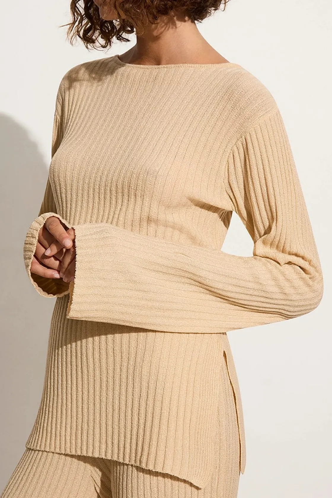 Knitwear^Faithfull The Brand Mitras Tunic Top - Final Sale Beige