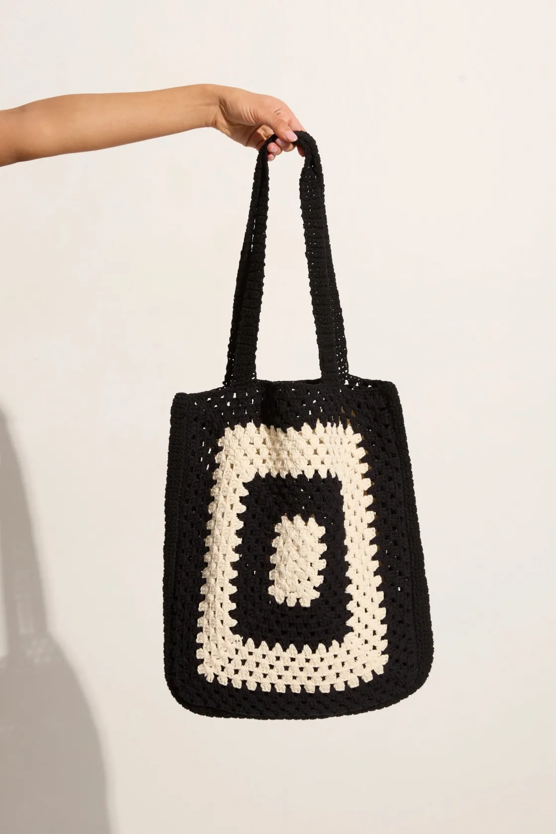 Accessories^Faithfull The Brand Ostia Crochet Bag Black/Off White Black/offwhite