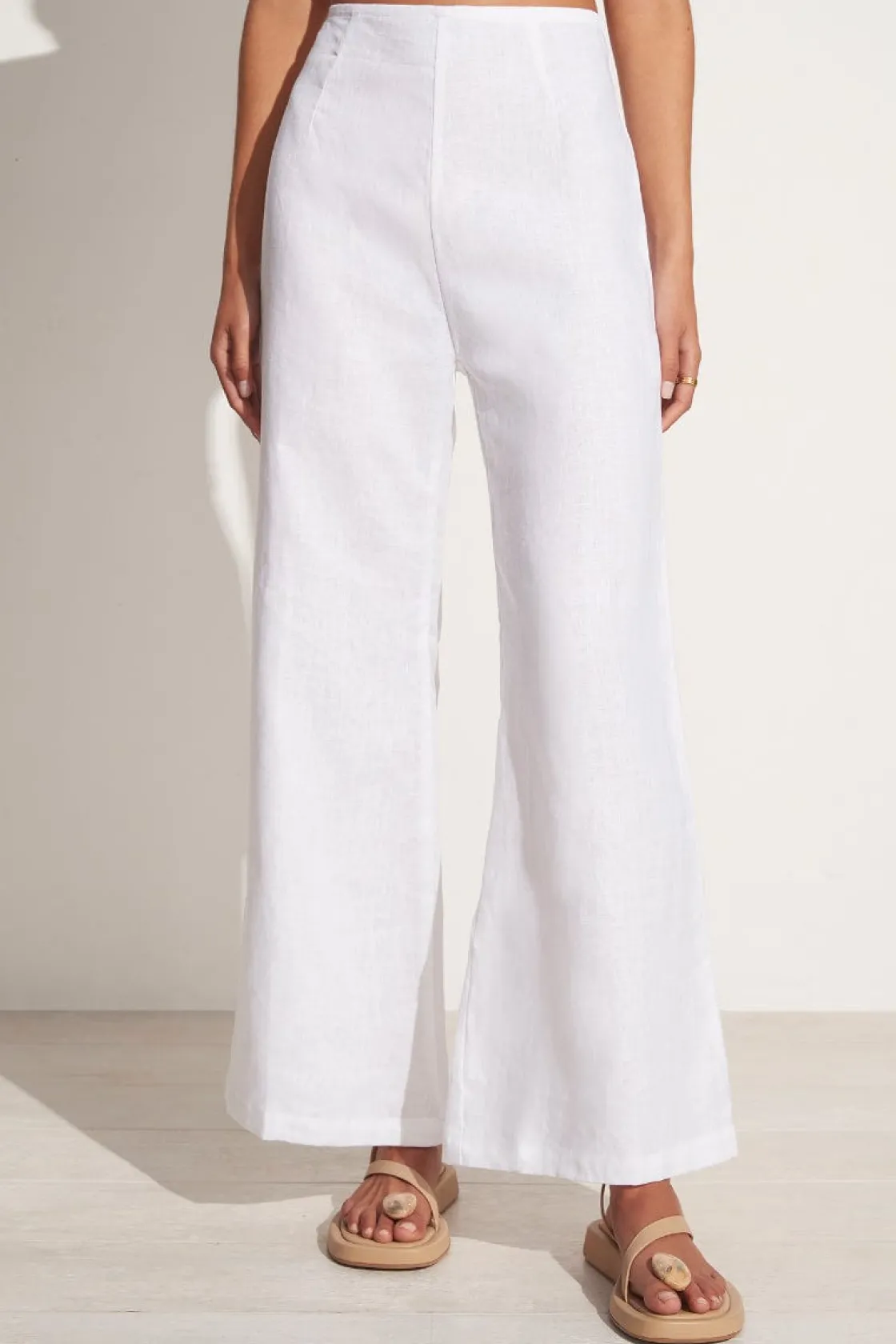 Bottoms^Faithfull The Brand Ottavio Pants White Plainwhite