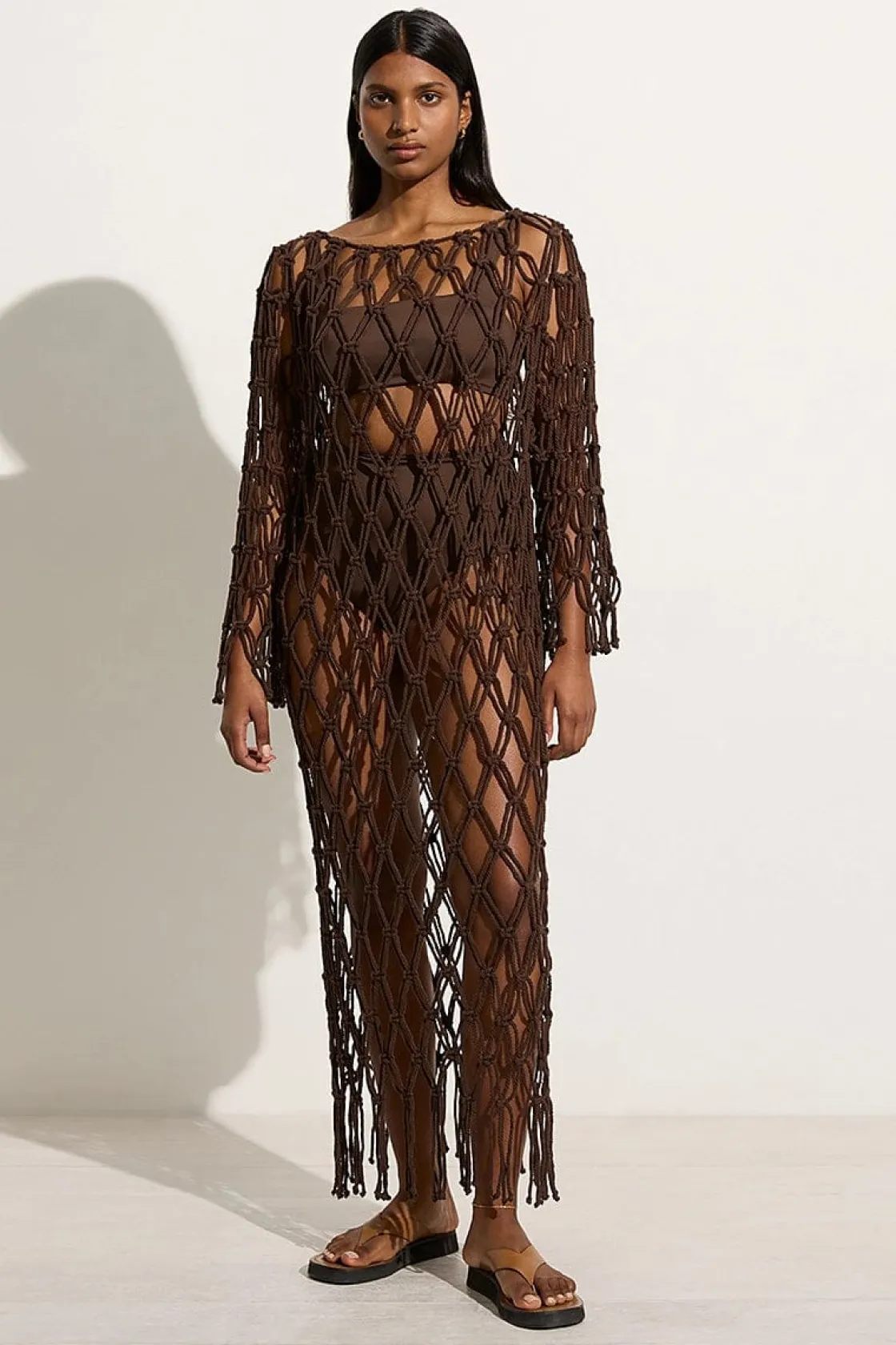 Accessories^Faithfull The Brand Sintra Macrame Dress - Final Sale Chocolate