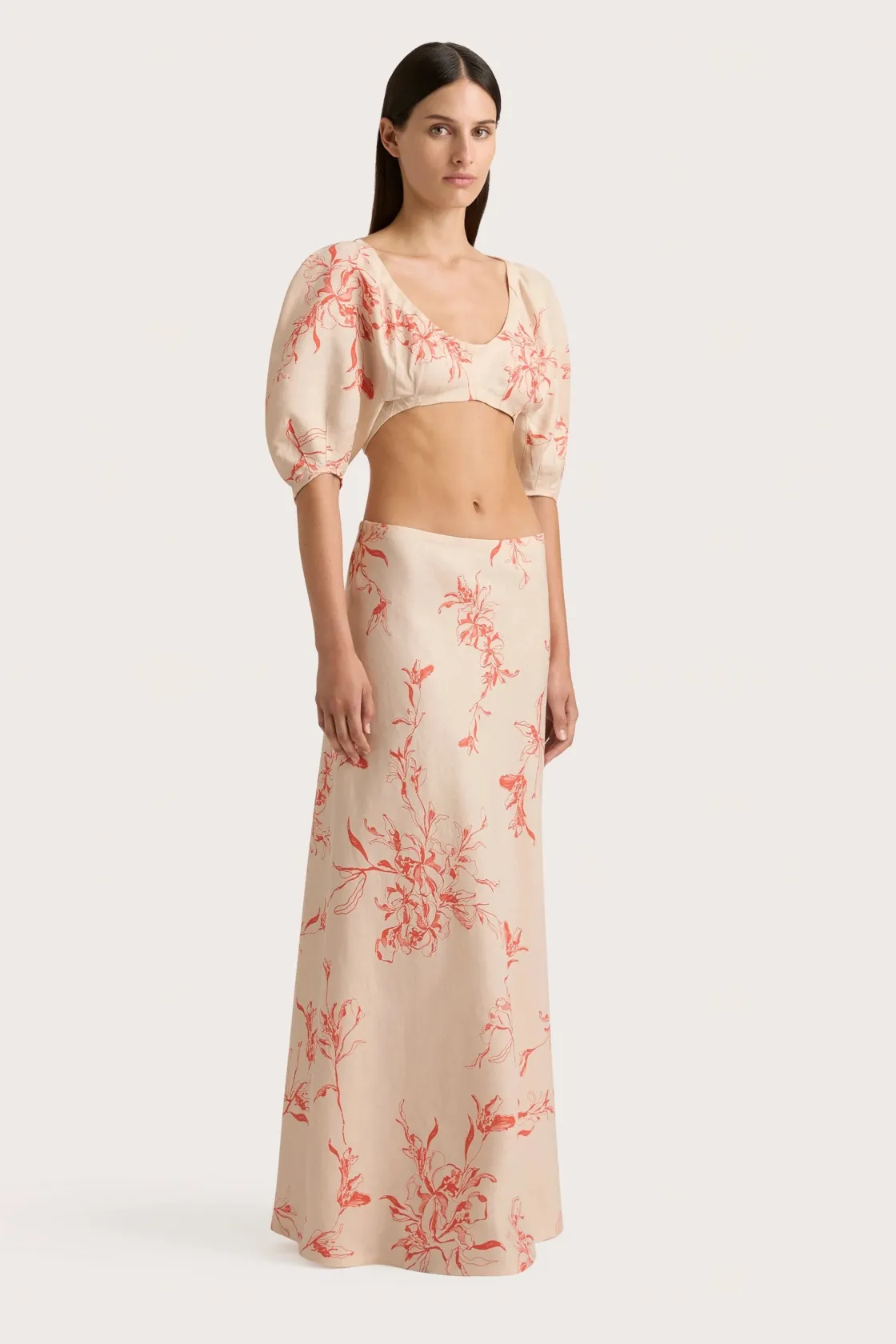 Tops^Faithfull The Brand Soleil Top Leilani Vermilion Leilanivermillion